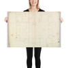 Palazzo Farnese, plan, garden extension (recto) blank (verso) - Anonymous, French, 16th century - early to mid-16th century - Photo Paper Poster Museum quality 7740721