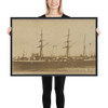Republica, Brazil, from the Famous Ships series (N50) for Virginia Brights Cigarettes - Allen & Ginter - 1895 - Matte Paper Framed Poster Museum quality 7724335