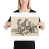 Four boys, a young satyr and a goat - Wenceslaus Hollar - 1647 - Paper Poster Museum quality 7741764