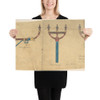 Design for Church Lights or Standards - Richardson Ellson & Co. - ca. 1880 - Paper Poster Museum quality 7724340