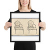 Two French Chairs, in Chippendale Drawings, Vol. I - Thomas Chippendale - 1753 - Photo Paper Framed Poster Museum quality 7748048