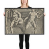 Two Fauns Carrying a Child - Anonymous, Italian, 16th to early 17th century - ca. 1500–1600 - Matte Paper Framed Poster Museum quality 7744977