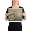 Drachenfels and Lowenburg - Wenceslaus Hollar - 1652–77 - Paper Poster Museum quality 7740060