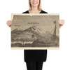 Drachenfels and Lowenburg - Wenceslaus Hollar - 1652–77 - Paper Poster Museum quality 7740060