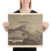 Drachenfels and Lowenburg - Wenceslaus Hollar - 1652–77 - Paper Poster Museum quality 7740060