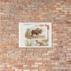 Gnu, from Quadrupeds series (N41) for Allen & Ginter Cigarettes - Allen & Ginter - 1890 - Photo Paper Framed Poster Museum quality 7748510