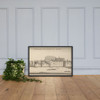 Palatium Regis prope Londinum, vulgo White-hall (Royal Palace of Whitehall, London) - Wenceslaus Hollar - ca. 1647 - Photo Paper Framed Poster Museum quality 7740217