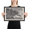 The Wreck of the "Atlantic" – Cast Up by the Sea (Harper's Weekly, Vol. XVII) - Winslow Homer - August 26, 1873 - Matte Paper Framed Poster Museum quality 7723366