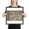 Roman remains at Tivoli - Wenceslaus Hollar - 1673 - Photo Paper Framed Poster Museum quality 7740990