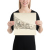 Drawing for a Harpsichord Top - Anonymous, Italian, 18th century - 18th century - Paper Poster Museum quality 7742213