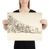 Drawing for a Harpsichord Top - Anonymous, Italian, 18th century - 18th century - Paper Poster Museum quality 7742213