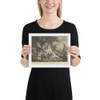 Vertumnus and Pomona - Augustin de Saint-Aubin - 1765 - Photo Paper Framed Poster Museum quality 7737848
