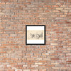 Three profile heads, one in outline only - Wenceslaus Hollar - 1644–52 - Matte Paper Framed Poster Museum quality 7741225