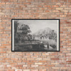 View of the Château de Sainte-Colombe in Dauphiné - Jean Jacques de Boissieu - 1800 - Matte Paper Framed Poster Museum quality 7745799