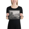 View of the Château de Sainte-Colombe in Dauphiné - Jean Jacques de Boissieu - 1800 - Matte Paper Framed Poster Museum quality 7745799