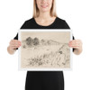 Sketching, No. 1 - James McNeill Whistler - 1861 - Matte Paper Framed Poster Museum quality 7741757