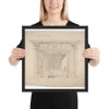 Design for an Adam-style Mantel, with a Marble Surround and Iron Firebox - Anonymous, British, late 18th–early 19th century - late 18th–early 19th century - Photo Paper Framed Poster Museum quality 7724411