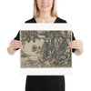 Copy of The Rich Man Transported to Hell, from The Parable of the Rich Man and Lazarus - Heinrich Aldegrever - after 1554 - Photo Paper Poster Museum quality 7740283