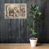 Elephant and Camel - Wenceslaus Hollar - 17th century (?) - Photo Paper Framed Poster Museum quality 7744065