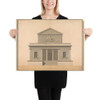 Design for the Facade of an Arsenal. - C. Pompetti - 1837 - Photo Paper Poster Museum quality 7739722