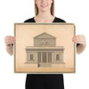 Design for the Facade of an Arsenal. - C. Pompetti - 1837 - Photo Paper Poster Museum quality 7739722