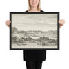 Autre Vue Particulière de Paris depuis Nôtre Dame, Jusques au Pont de la Tournelle - Jacques Rigaud - 1729 - Photo Paper Framed Poster Museum quality 7723999
