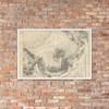 One Quarter of a Design for a Painted Ceiling on Recto. Verso, ornements. - Anonymous, Italian, Piedmontese, 18th century - 1700–1780 - Photo Paper Framed Poster Museum quality 7745601