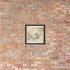 One Quarter of a Design for a Painted Ceiling on Recto. Verso, ornements. - Anonymous, Italian, Piedmontese, 18th century - 1700–1780 - Photo Paper Framed Poster Museum quality 7745601