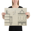 Hanging Shelves, from Chippendale Drawings, Vol. II - Thomas Chippendale - 1754 - Canvas Museum quality 7724597