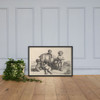 Four boys, a young satyr, and a goat - Wenceslaus Hollar - 1647 - Matte Paper Framed Poster Museum quality 7741999