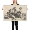 Four boys, a young satyr, and a goat - Wenceslaus Hollar - 1647 - Matte Paper Framed Poster Museum quality 7741999