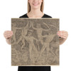 Battle of the Naked Men - Antonio Pollaiuolo - ca. 1470–90 - Photo Paper Poster Museum quality 7746254