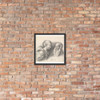 An Old Man and a Girl, after Hulsman - Wenceslaus Hollar - 1635 - Photo Paper Framed Poster Museum quality 7739362