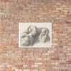 An Old Man and a Girl, after Hulsman - Wenceslaus Hollar - 1635 - Photo Paper Framed Poster Museum quality 7739362