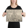 Winter - Wenceslaus Hollar - 1629 - Canvas Museum quality 7738703