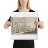 Winter - Wenceslaus Hollar - 1629 - Canvas Museum quality 7738703