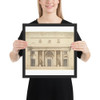 Elevation for a Portico of Doric Order - Anonymous, Italian, 18th or early 19th century - late 18th–early 19th century - Photo Paper Framed Poster Museum quality 7723410