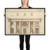 Elevation for a Portico of Doric Order - Anonymous, Italian, 18th or early 19th century - late 18th–early 19th century - Photo Paper Framed Poster Museum quality 7723410