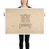 Design for Cabinet Pianoforte, Louis Quatorze Style - Robert William Hume - 1835–1900 - Matte Paper Framed Poster Museum quality 7724066