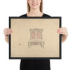 Design for Cabinet Pianoforte, Louis Quatorze Style - Robert William Hume - 1835–1900 - Matte Paper Framed Poster Museum quality 7724066