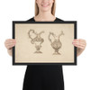 Two Vases - Anonymous, Italian, 18th century - 18th century - Photo Paper Framed Poster Museum quality 7742303