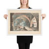 Crypt with a Kneeling Mourner - Anonymous, Italian, 19th century - 1830–40 - Matte Paper Framed Poster Museum quality 7739588