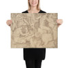 Drawing of Bas-Relief - Anonymous, Italian, 16th century - 16th century - Canvas Museum quality 7742977