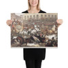 Sleighing in New York - Thomas Benecke - 1855 - Canvas Museum quality 7746438