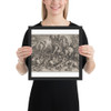 The Battle Between Scipio and Hannibal at Zama - Cornelis Cort - 1550–78 - Matte Paper Framed Poster Museum quality 7747424