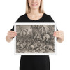 The Battle Between Scipio and Hannibal at Zama - Cornelis Cort - 1550–78 - Matte Paper Framed Poster Museum quality 7747424