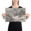 Washerwomen - Jean Jacques de Boissieu - 1773 - Paper Poster Museum quality 7745842