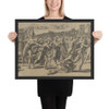 The Massacre of the Innocents - Agostino Veneziano (Agostino dei Musi) - ca. 1512–13 - Matte Paper Framed Poster Museum quality 7742608