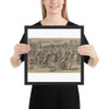 The Massacre of the Innocents - Agostino Veneziano (Agostino dei Musi) - ca. 1512–13 - Matte Paper Framed Poster Museum quality 7742608