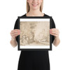 Scene with Apollo? Orpheus? - Anonymous, Italian, Roman-Bolognese, 17th century - 17th century - Photo Paper Framed Poster Museum quality 7746147
